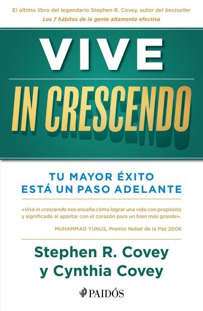 Cover for Stephen Covey · Vive in Crescendo (Bok) (2023)