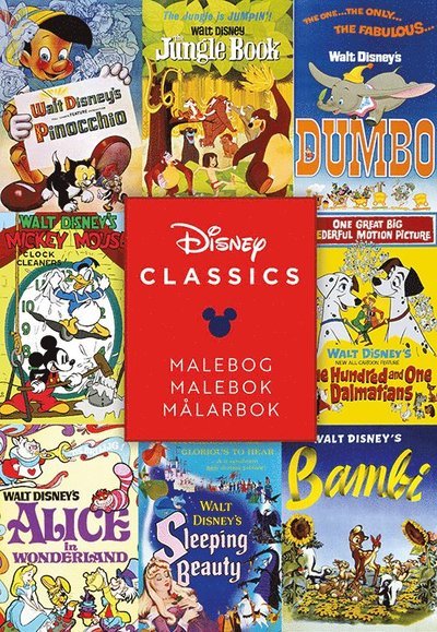 Cover for Disney: Disney Classic Posters - Malebog (Sewn Spine Book) [1st edition] (2023)