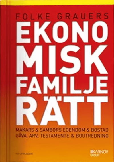 Cover for Folke Grauers · Ekonomisk familjerätt (Bog) (2016)