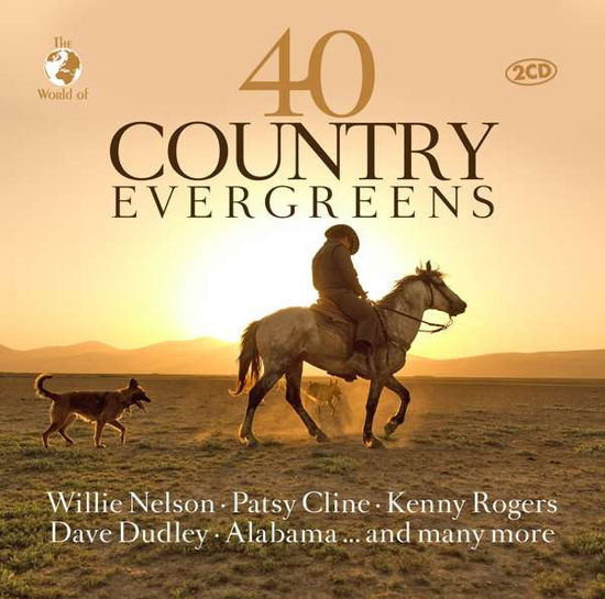 Cover for Willie Nelson &amp; Patsy Cline · 40 Country Evergreens (CD) (2021)