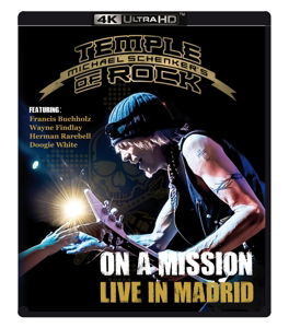 Cover for Michael Schenker's Temple of Rock · On a Mission: Live in Madrid 4k Ultra Hd (Blu-Ray) (2016)