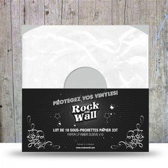 10 x 7" Inner Sleeves. Standard Incl Center Hole - White - Music Protection - Music - ROCK ON WALL - 3760155850376 - 