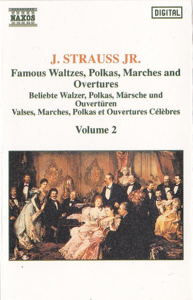 Cover for Johann Strauss  · Famous Waltzes, Polkas, Marches And Overtures - Volume 2 (Cassette)