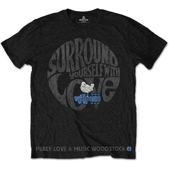 Cover for Woodstock · Woodstock Unisex T-Shirt: Surround Yourself (T-shirt) [size S] [Black - Unisex edition]