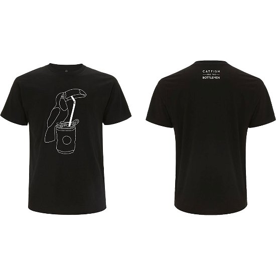Catfish & The Bottlemen Unisex T-Shirt: Toucan (Back Print) - Catfish & The Bottlemen - Produtos - PHM - 5056187716376 - 12 de agosto de 2019