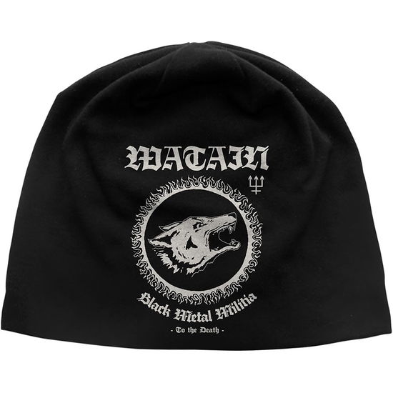 Cover for Watain · Watain Unisex Beanie Hat: Black Metal Militia (Black) (CLOTHES) [Black - Unisex edition] (2020)