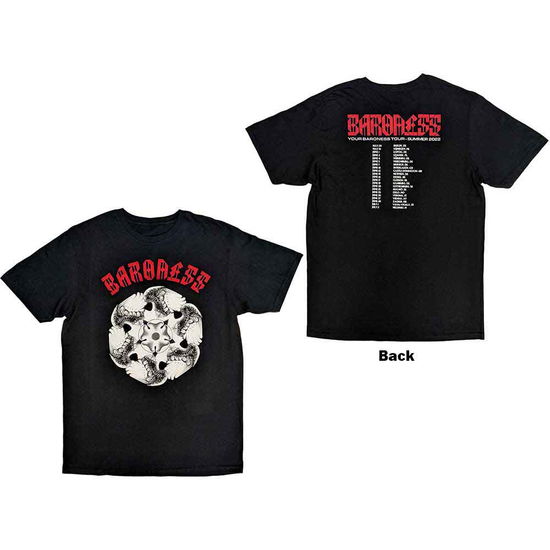 Cover for Baroness · Baroness Unisex T-Shirt: Lightwing (Black) (Back Print) (T-shirt) [size XXL] (2023)