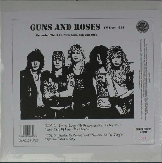 Fm Live 1988 - Guns N' Roses - Musiikki - GREAT AMERICAN BROADCAST - 5060230866376 - maanantai 1. kesäkuuta 2015
