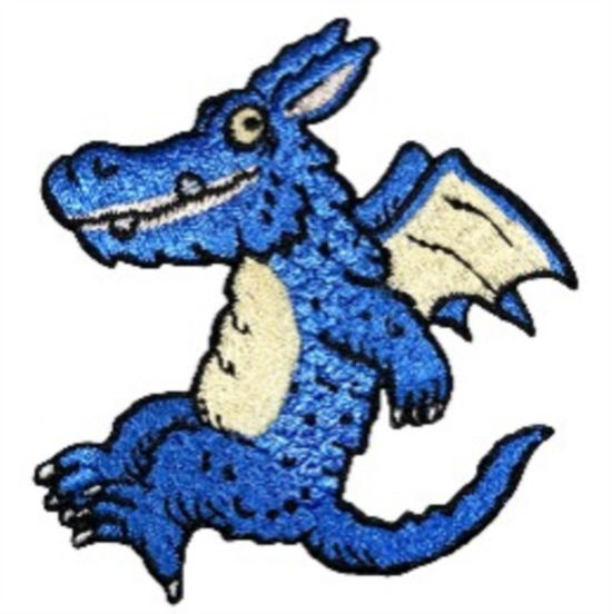 Blue Dragon Sew On Patch -  - Merchandise - Pawprint Family - 5060769430376 - May 3, 2023