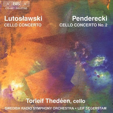 Lutoslawski: Cello Cto / Penderecki: Cto #2 - Torleif Thedeen - Muzyka - Bis - 7318590009376 - 1 kwietnia 1999