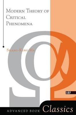 Cover for Shang-keng Ma · Modern Theory Of Critical Phenomena (Hardcover Book) (2019)