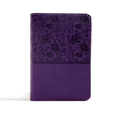 Cover for CSB Bibles by Holman CSB Bibles by Holman · CSB Large Print Compact Reference Bible, Purple LeatherTouch (Lederbuch) (2017)