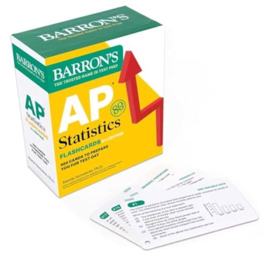 Cover for Martin Sternstein · AP Statistics Flashcards, Fifth Edition: Up-to-Date Practice - Barron's AP Prep (Flashkort) [Fifth edition] (2024)