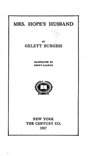 Cover for Gelett Burgess · Mrs. Hope's Husband (Pocketbok) (2015)