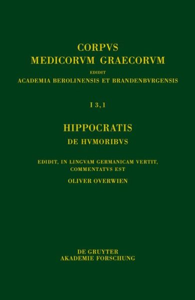 Cover for Hippocrates · Hippokrates Über die Säfte (Book) (2014)