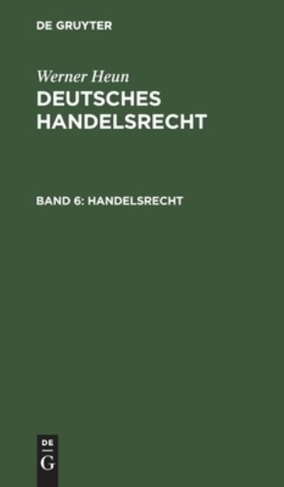 Cover for No Contributor · Handelsrecht (Hardcover bog) (2011)