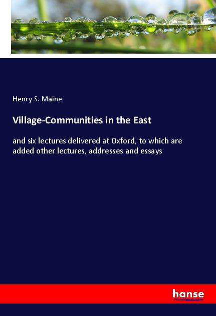 Cover for Maine · Village-Communities in the East (N/A)