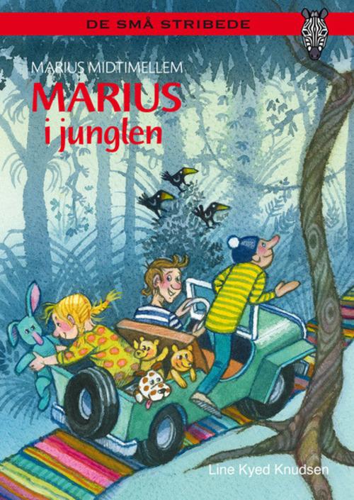 Cover for Line Kyed Knudsen · De små stribede: Kommas læsestart:  Marius i junglen - niveau 1 (Inbunden Bok) [1:a utgåva] (2014)