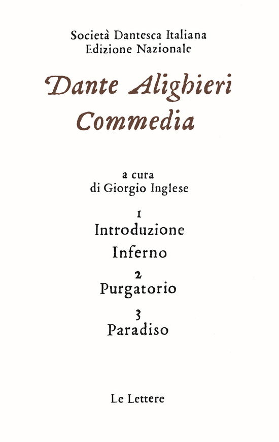 Cover for Dante Alighieri · Commedia (Book)