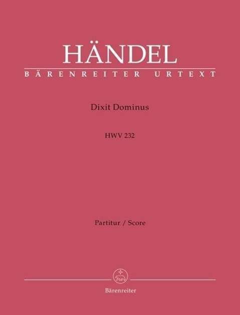 Cover for Handel · Dixit Dominus.HWV232,Pt.BA10704 (Bog)