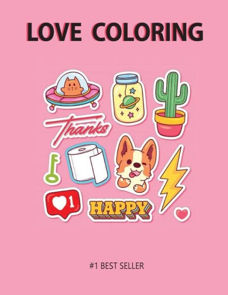 Cover for Satapol Ceo · Love Coloring Book (Paperback Book) (2020)