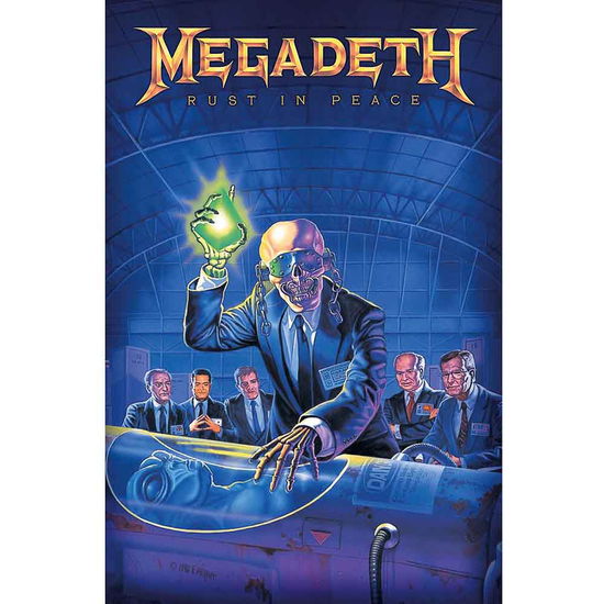 Megadeth Textile Poster: Rust In Peace - Megadeth - Koopwaar -  - 5056365708377 - 