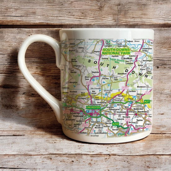 Cover for OS Map Bone China Mug - South Downs National Park (MERCH) (2025)