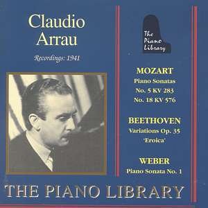Cover for Claudio Arrau · Claudio Arrau-piano Library-mozart / Beethoven / Weber (CD)