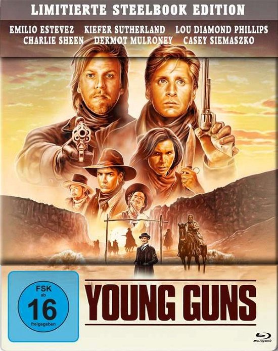 Cover for Charlie Sheen · Young Guns (Blu-ray) (Steelbook) (Blu-ray) (2020)