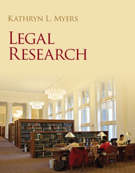 Cover for Myers · Legal Research (Book) (2013)