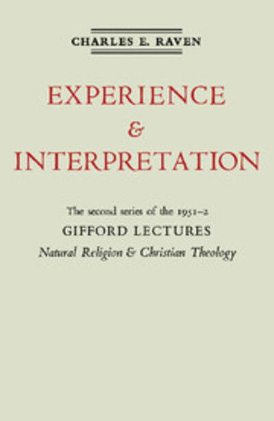 Cover for Charles E. Raven · Natural Religion and Christian Theology: The Gifford Lectures 1952 (Taschenbuch) (2012)