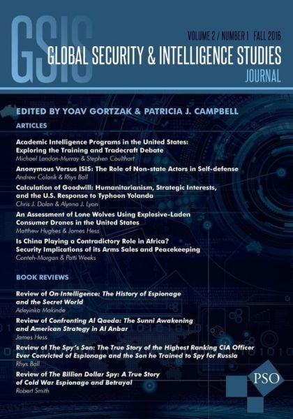 Cover for Yoav Gortzak · Global Security &amp; Intelligence Studies (Paperback Bog) (2017)