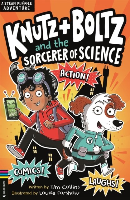 Cover for Tim Collins · Knutz and Boltz and the Sorcerer of Science: A STEAM Puzzle Adventure - Adventures of Knutz and Boltz (Paperback Bog) (2024)