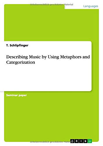 Cover for Auböck · Describing Music by Using Metaph (Book) (2012)