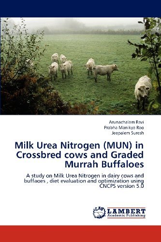 Cover for Jeepalem Suresh · Milk Urea Nitrogen (Mun) in Crossbred Cows and Graded Murrah Buffaloes: a Study on Milk Urea Nitrogen  in Dairy Cows and Buffaoes , Diet Evaluation and Optimization Using Cncps Version 5.0 (Pocketbok) (2012)
