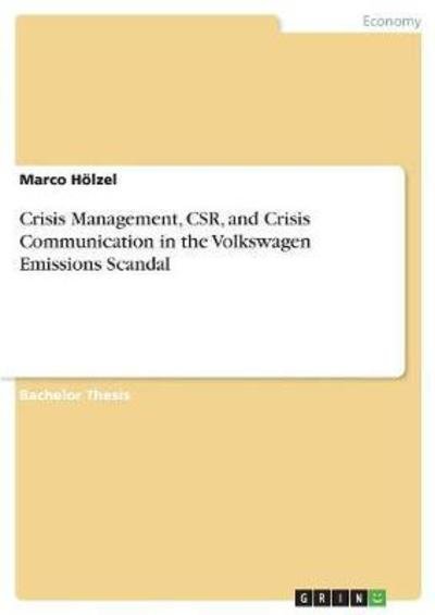 Cover for Hölzel · Crisis Management, CSR, and Cris (Book)