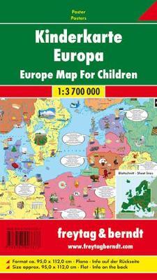 Children'S Map Europe Map Flat in a Tube 1:3 700 000 - Freytag-Berndt - Books - Freytag-Berndt - 9783707907377 - 2005