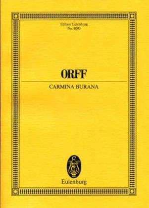 Carmina Burana - C. Orff - Boeken - Ernst Eulenburg & Co. GmbH, Mainz - 9783795762377 - 14 februari 1986