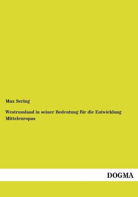 Cover for Sering · Westrussland in seiner Bedeutung (Book)