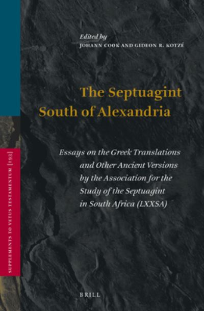 Cover for Johann Cook · The Septuagint South of Alexandria (Hardcover Book) (2022)