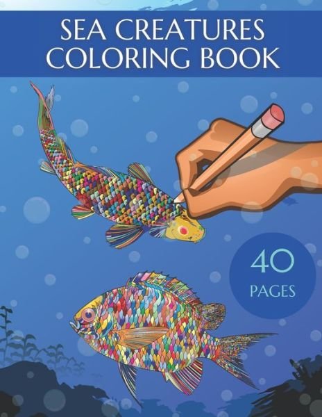 Cover for Mag Ma · Sea Creatures Coloring Book (Paperback Bog) (2020)