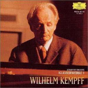 Brahms: Klavierwerke Vol 1 - Wilhelm Kempff - Music - UNIVERSAL - 4988005211378 - December 3, 2008