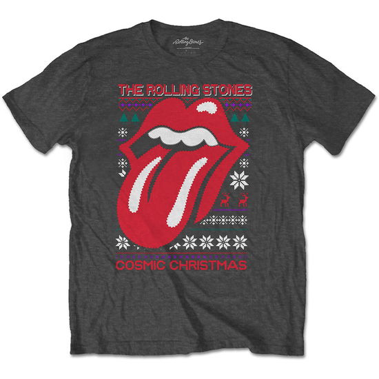 Cover for The Rolling Stones · The Rolling Stones Unisex T-Shirt: Cosmic Christmas (T-shirt) [size S] [Grey - Unisex edition]