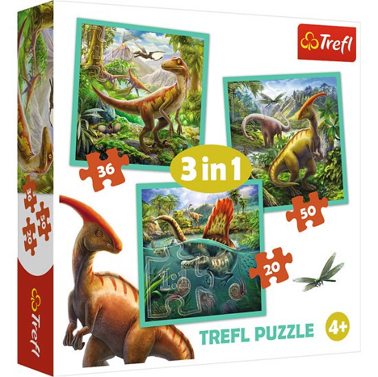 Trefl 3 in 1 Puzz Dinosaur (Jigsaw Puzzle)