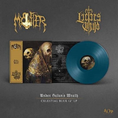 Cover for Lucifer's Child / Mystifier · Under Satan's Wrath (Sea Blue Vinyl) (LP) (2022)