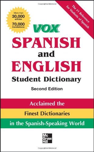 Cover for Vox · Vox Spanish and English Student Dictionary Pb, 2nd Edition (Vox Dictionaries) (Paperback Book) (2012)