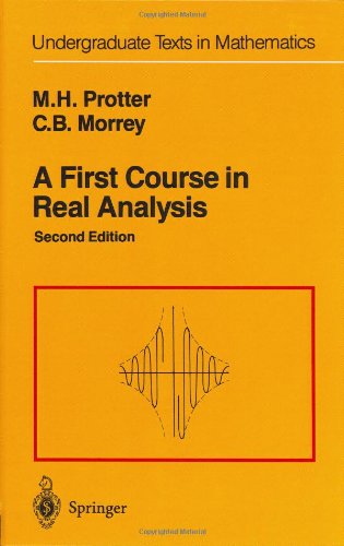 Cover for Murray H. Protter · A First Course in Real Analysis - Undergraduate Texts in Mathematics (Hardcover Book) [2nd ed. 1991 edition] (1991)