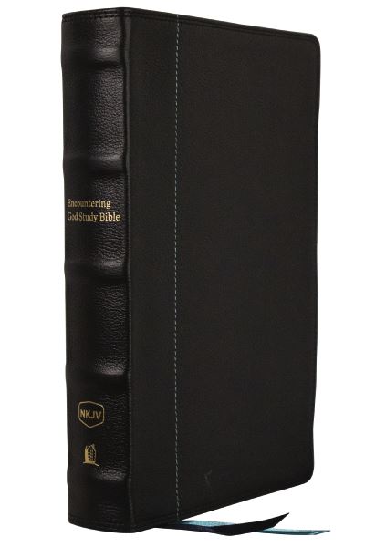 Cover for Henry Blackaby · Nkjv, Encountering God Study Bible, Genuine Leather, Black, Red Letter, Thumb Indexed, Comfort Print (Book) (2023)