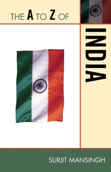 Cover for Surjit Mansingh · The A to Z of India - The A to Z Guide Series (Paperback Book) (2010)