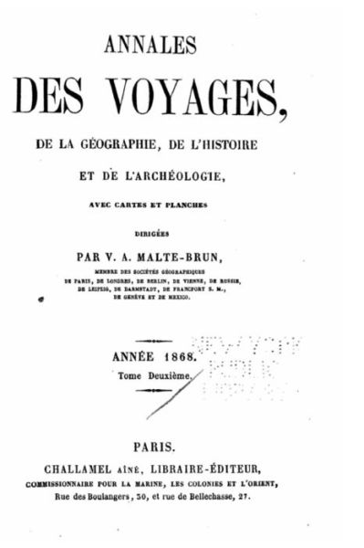 Annales des voyages - 1868 - V a Malte-Brun - Livres - Createspace Independent Publishing Platf - 9781522884378 - 22 décembre 2015